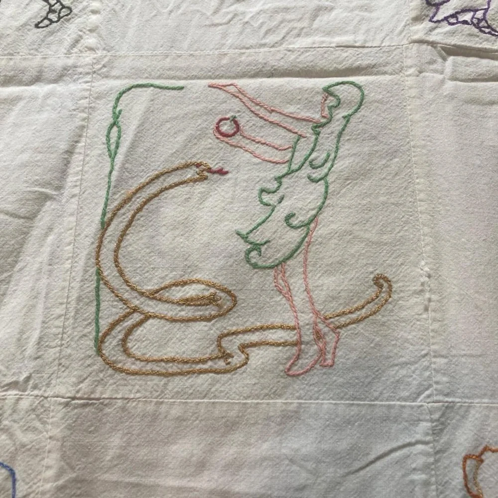 Vintage quilt topper